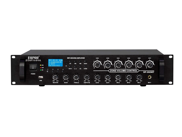 带MP3带蓝牙带收音带六分区音量可调 合并式功放(260W)